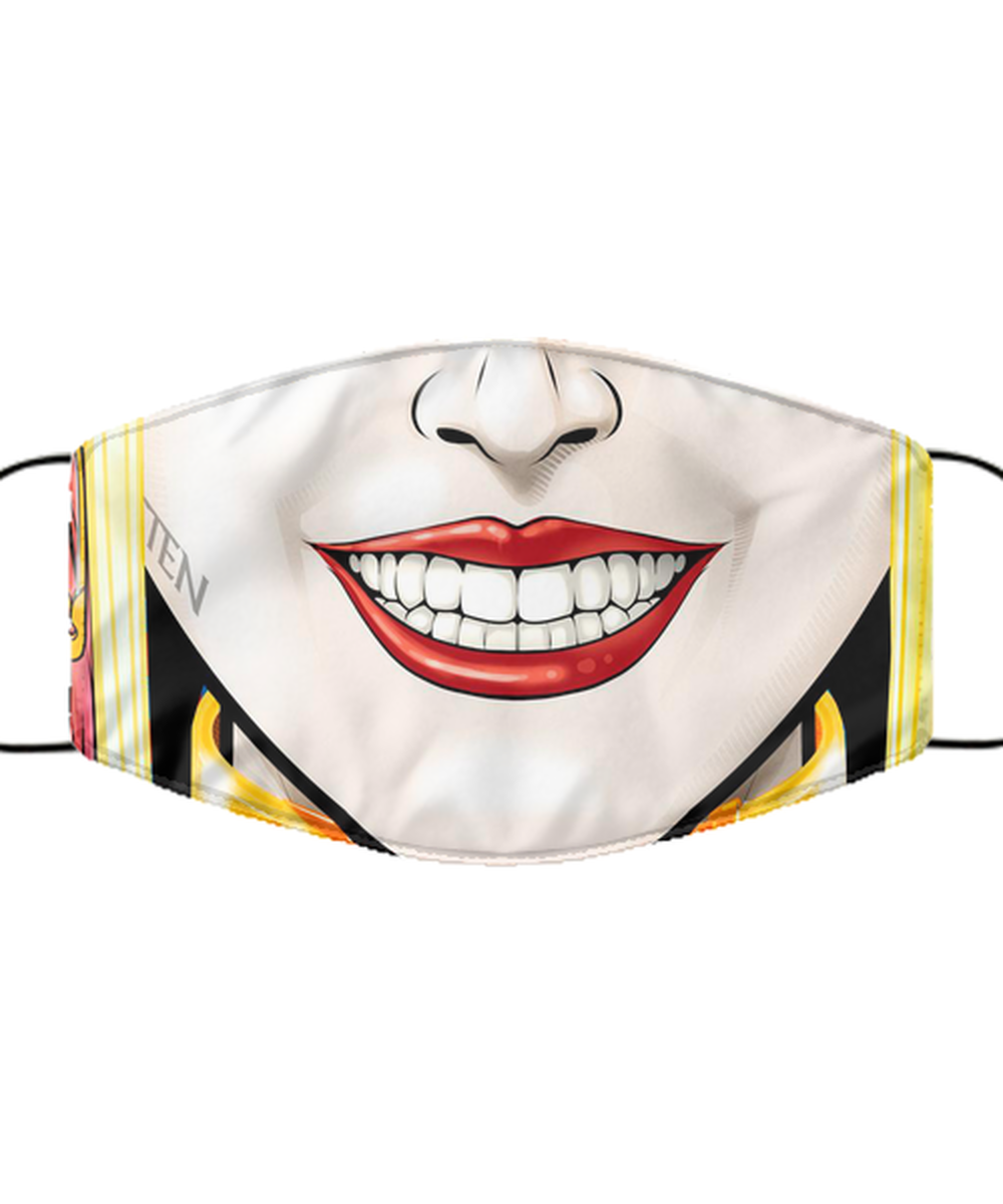 Halloween Face Mask - Horror Mask - Reusable & Washable 2 Layers Germ Protection