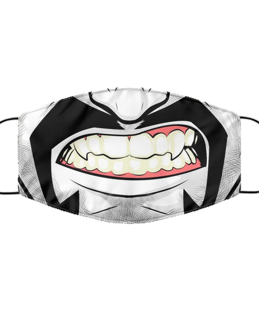 Halloween Face Mask - Horror Mask - Reusable & Washable 2 Layers Germ Protection