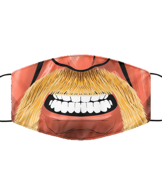 Halloween Face Mask - Horror Mask - Reusable & Washable 2 Layers Germ Protection