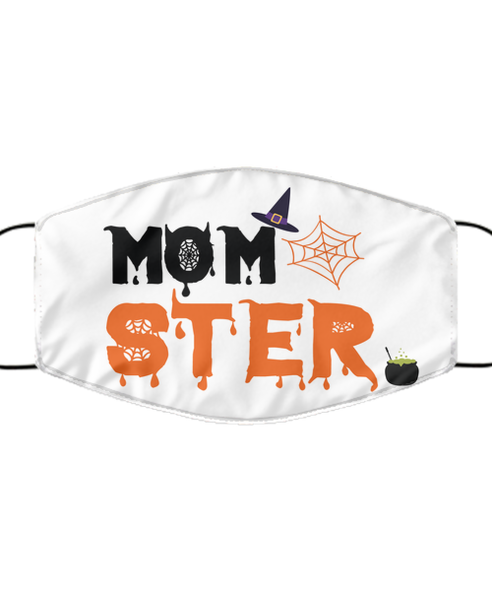 Halloween Mom Mask - Reusable & Washable 2 Layers Germ Protection