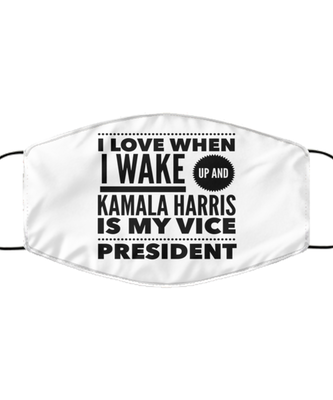 Kamala Harris Vice President Mask | 2 Layers Reusable & Washable |