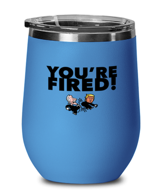 Funny Joe Biden New President Blue Wine Glass - 