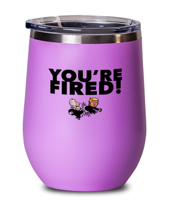 Funny Joe Biden New President Pink Wine Glass - 
