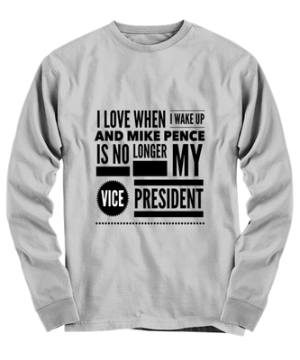 Funny Joe Biden Long Sleeve Shirt Ash Gray - 