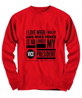 Funny Joe Biden Long Sleeve Shirt Red - 