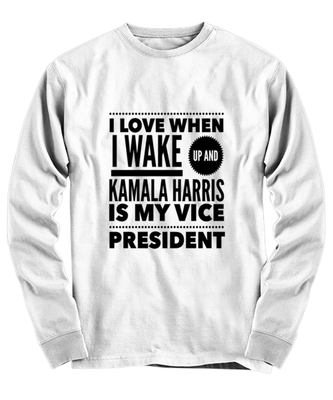Kamala Harris Vice President Long Sleeve Shirt White - 