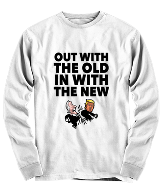Funny Joe Biden Long Sleeve Shirt White- 