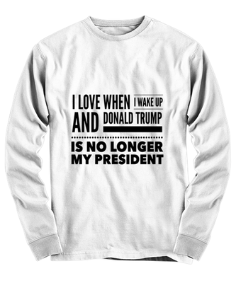 Funny Joe Biden Long Sleeve Shirt White - 