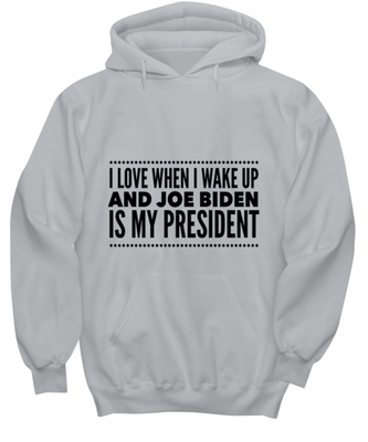 Joe Biden New President Hoodie Ash Gray - 