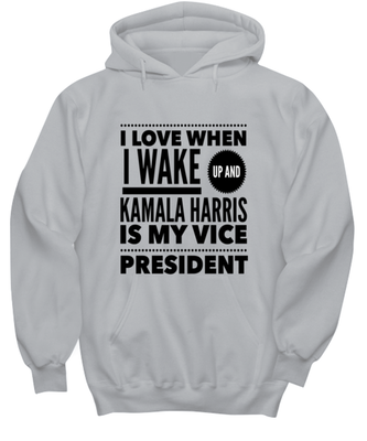 Kamala Harris Vice President Hoodie Ash Gray - 