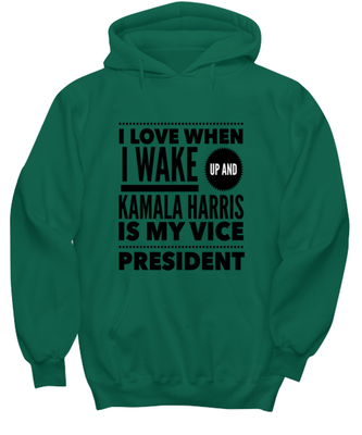 Kamala Harris Vice President Hoodie Green - 