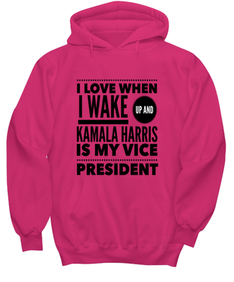 Kamala Harris Vice President Hoodie Heliconia - 