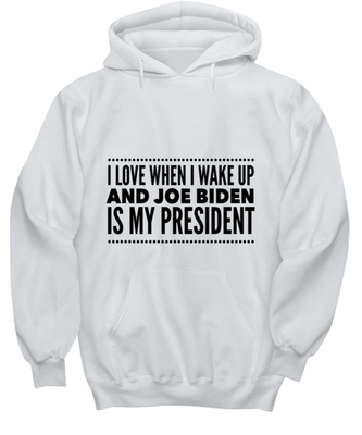 Joe Biden New President Hoodie White- 