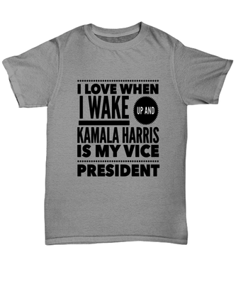 Kamala Harris Vice President T-Shirt Unisex Ash Gray - 