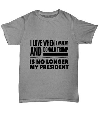 Funny Joe Biden T-Shirt Unisex Ash Gray - 