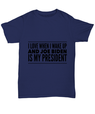 Joe Biden New President T-Shirt Unisex Navy Blue - 