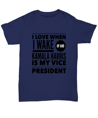 Kamala Harris Vice President T-Shirt Unisex Navy Blue - 