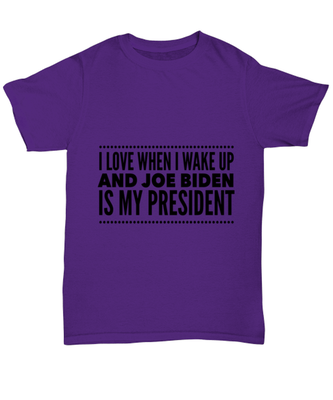 Joe Biden New President T-Shirt Unisex Purple - 