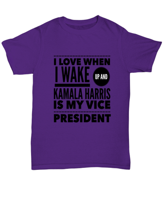 Kamala Harris Vice President T-Shirt Unisex Purple - 