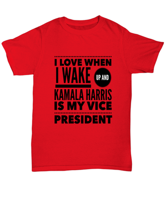 Kamala Harris Vice President T-Shirt Unisex Red - 