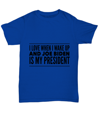 Joe Biden New President T-Shirt Unisex Royal Blue - 