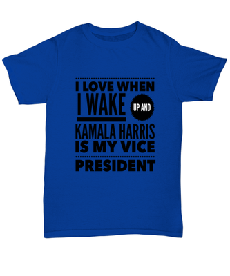 Kamala Harris Vice President T-Shirt Unisex Royal Blue - 