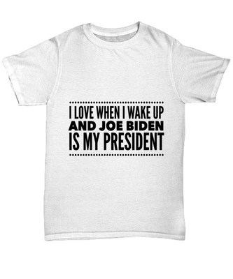 Joe Biden New President T-Shirt Unisex White- 