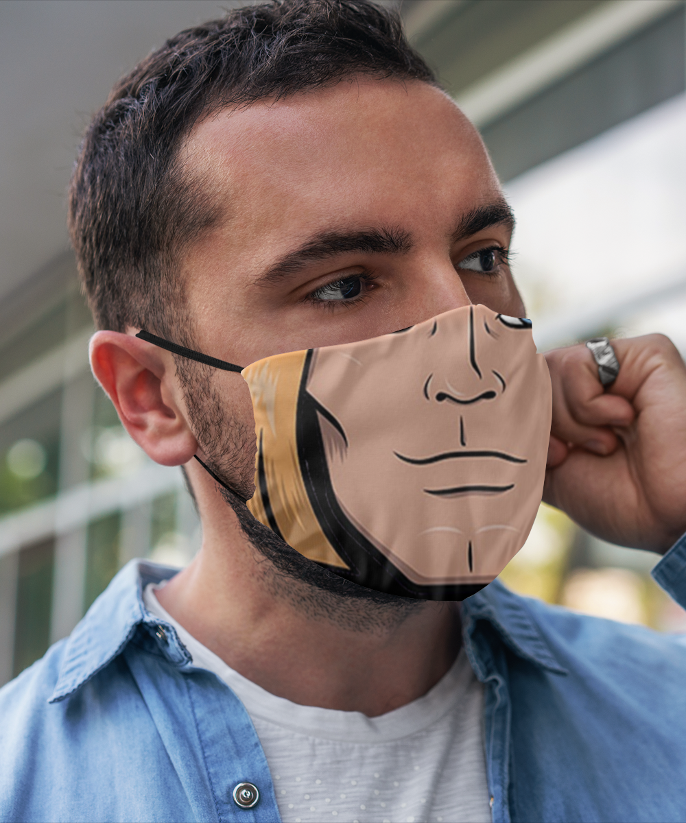 Halloween Superhero Face Mask - Horror Mask - Reusable & Washable 2 Layers Germ Protection