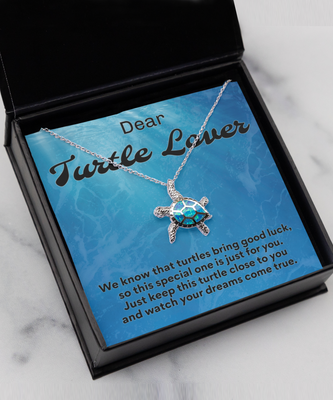 Sea Turtle Necklace - Sea Turtle Gift Earrings - Sea Turtle Gifts - Turtle Lovers - Gift for Turtle Lovers