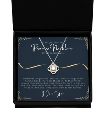 Rose Gold Soulmate Promise Necklace