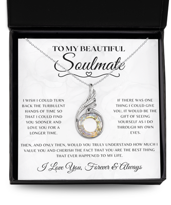 Soulmate Necklace With Message Card, Soulmate Birthday, Soulmate Anniversary, Soulmate Christmas, Phenix Necklace
