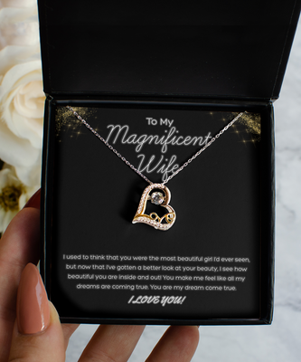 Magnificent Wife Gold Heart Necklace