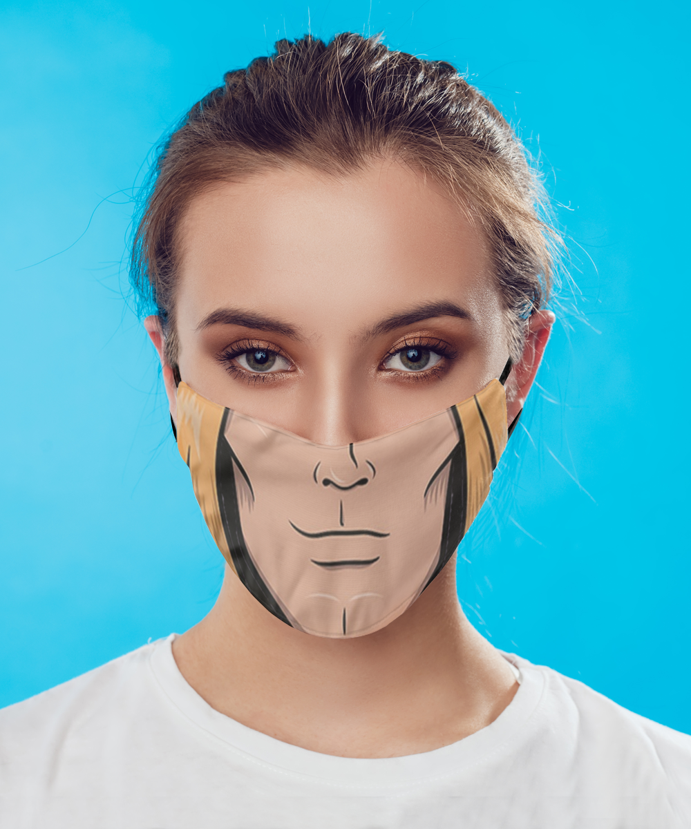 Halloween Superhero Face Mask - Horror Mask - Reusable & Washable 2 Layers Germ Protection