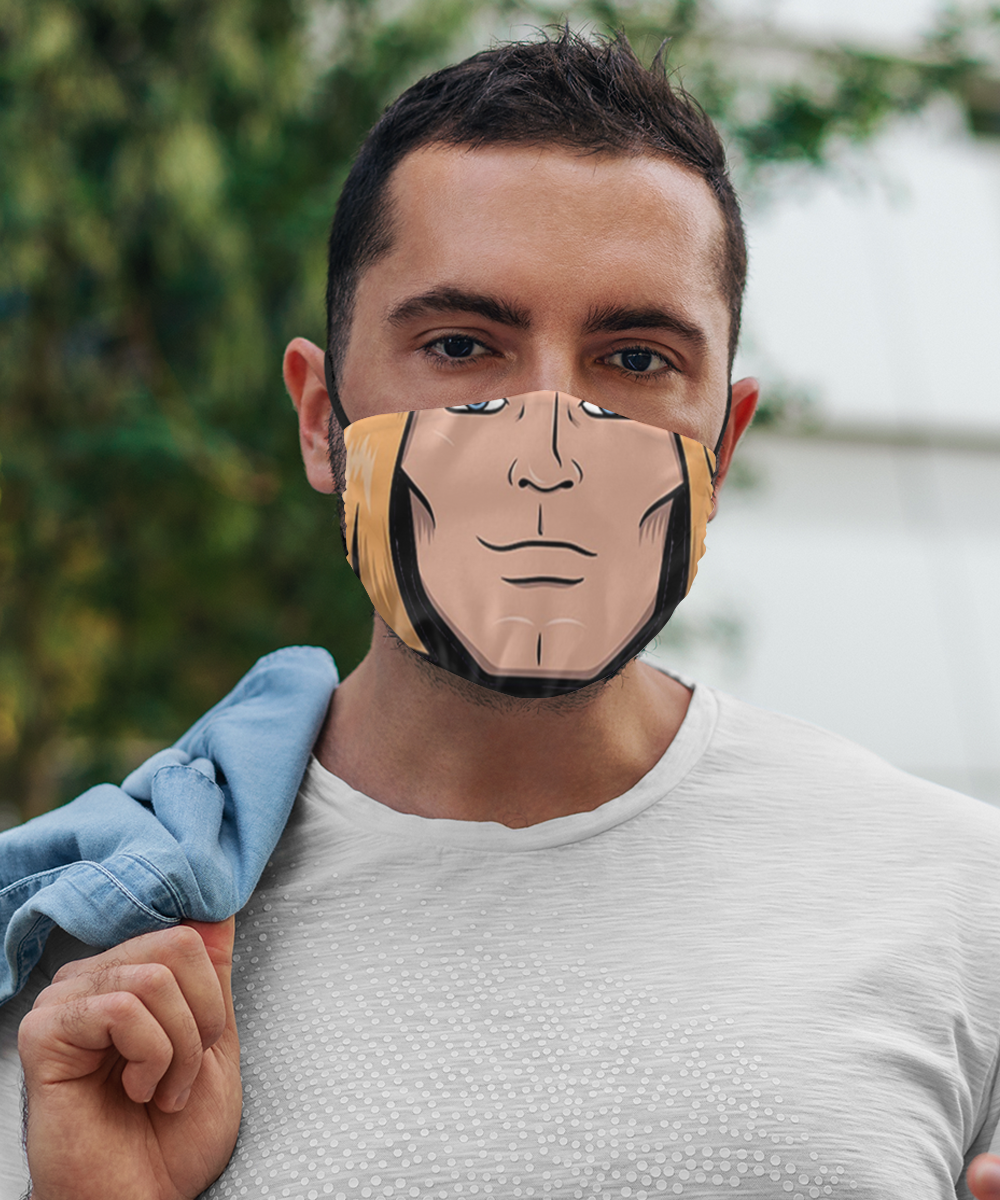 Halloween Superhero Face Mask - Horror Mask - Reusable & Washable 2 Layers Germ Protection